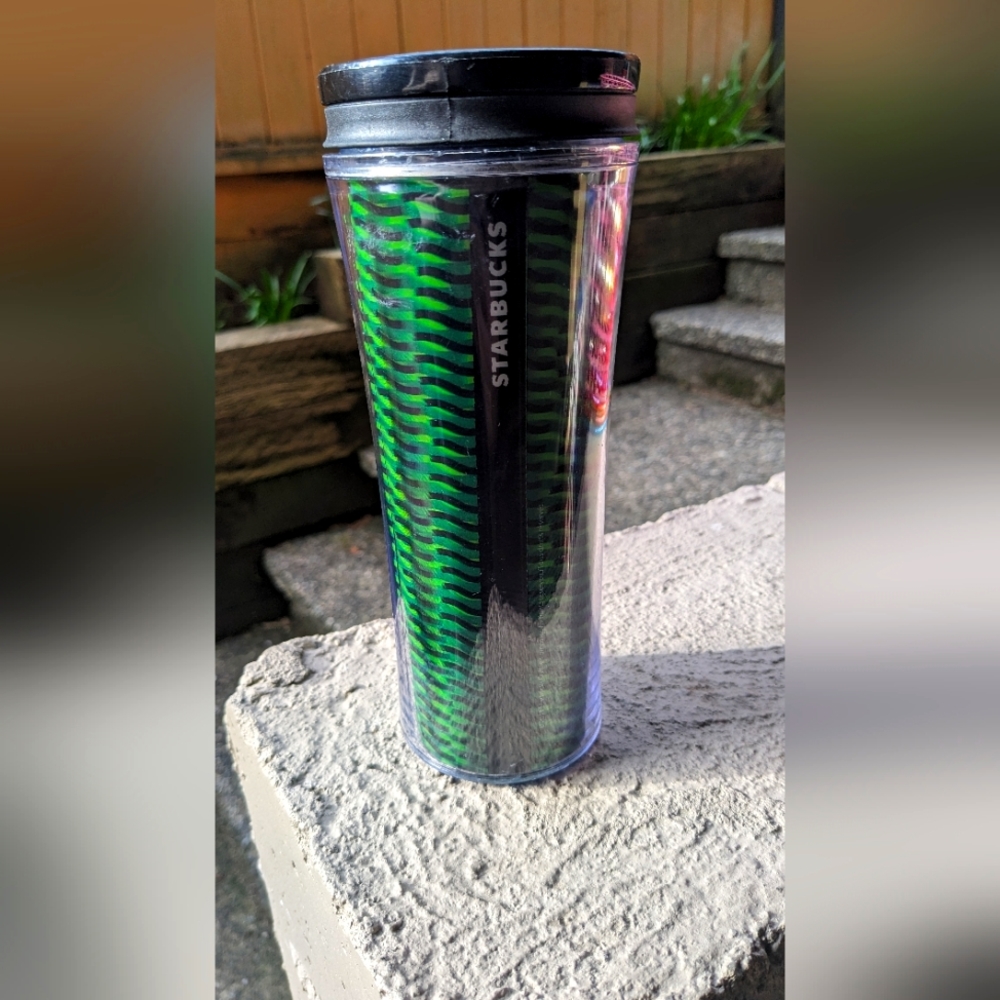 Holographic Green Coffee Thermos